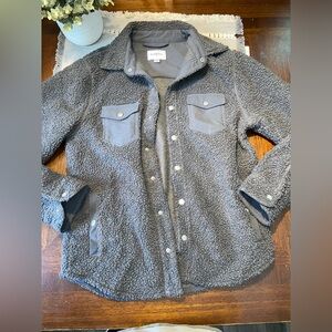 mens size small grey serpa shacket